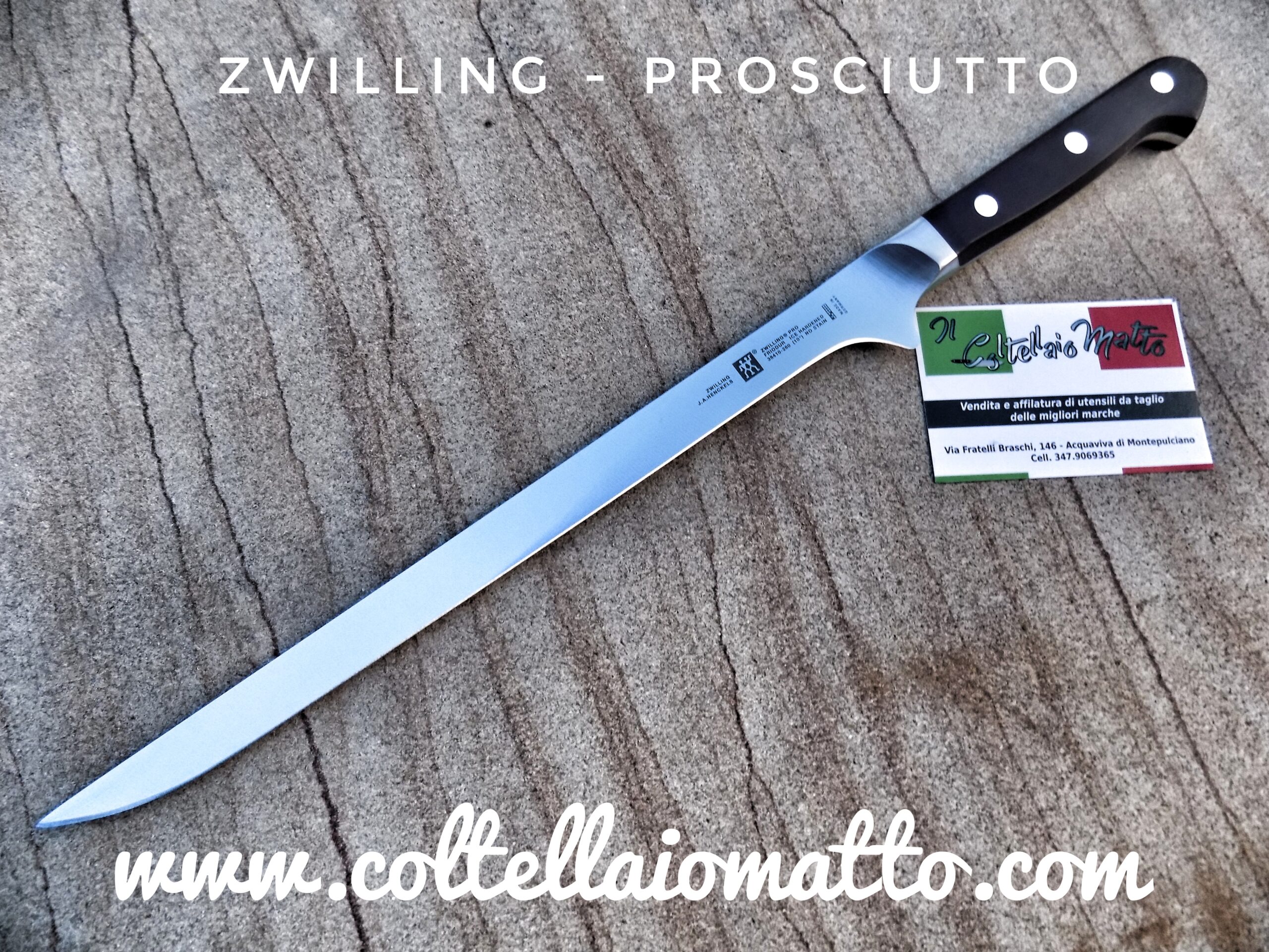 ZWILLING PRO COLTELLO DA PROSCIUTTO LISCIO - 26 CM, FORGIATO