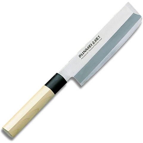 E' il coltello da verdura tradizionale giapponese per tagliare tutti i tipi di verdure. Nonostante la sua forma ad accetta, non è appropriato per spezzare ossa. Affilato in modo asimmetrico.